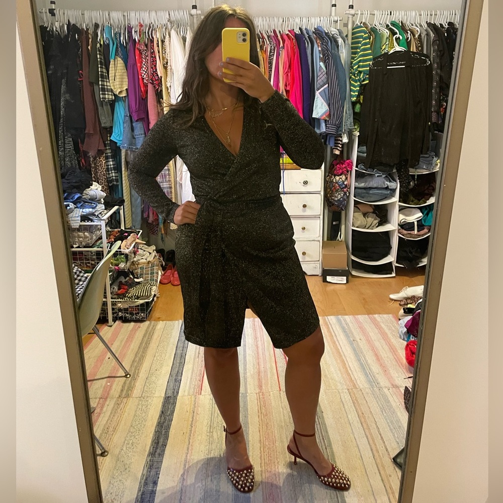 DVF Sparkly Wrap Dress
